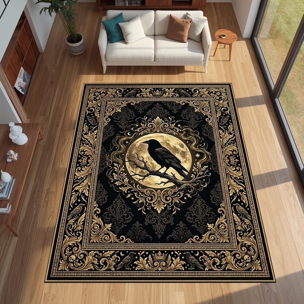 Commercial Printing Usa - Alfombra grande con estampado de luna