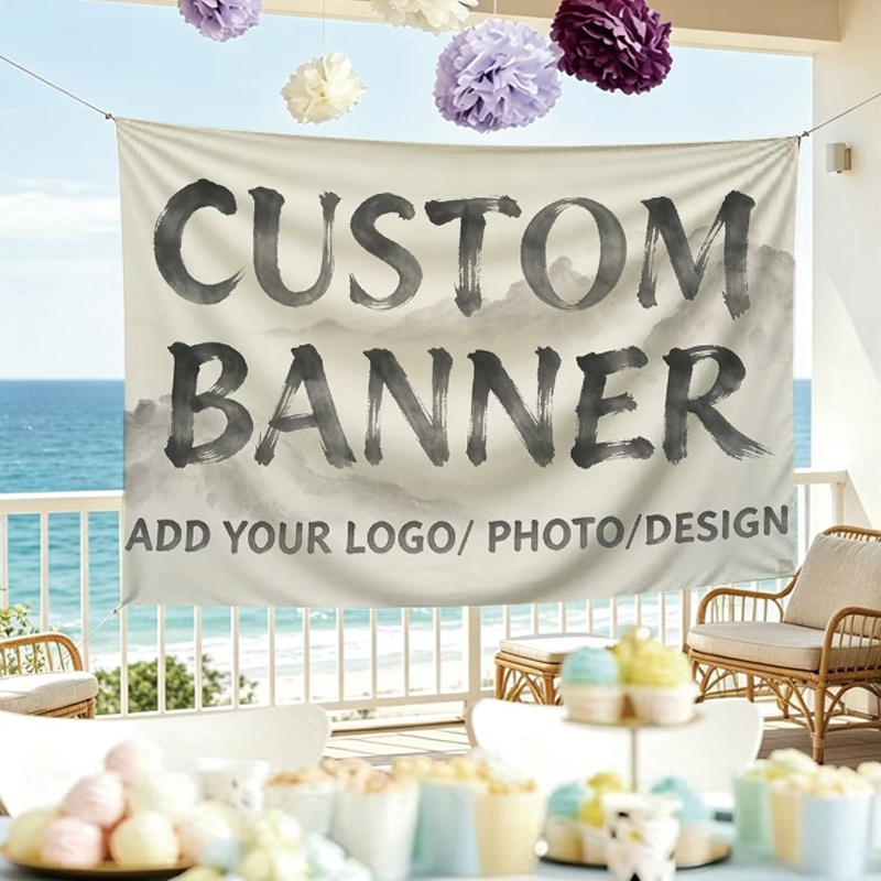 Commercial Printing Photoshop - Banderas Personalizadas Adecuadas para Ceremonias de