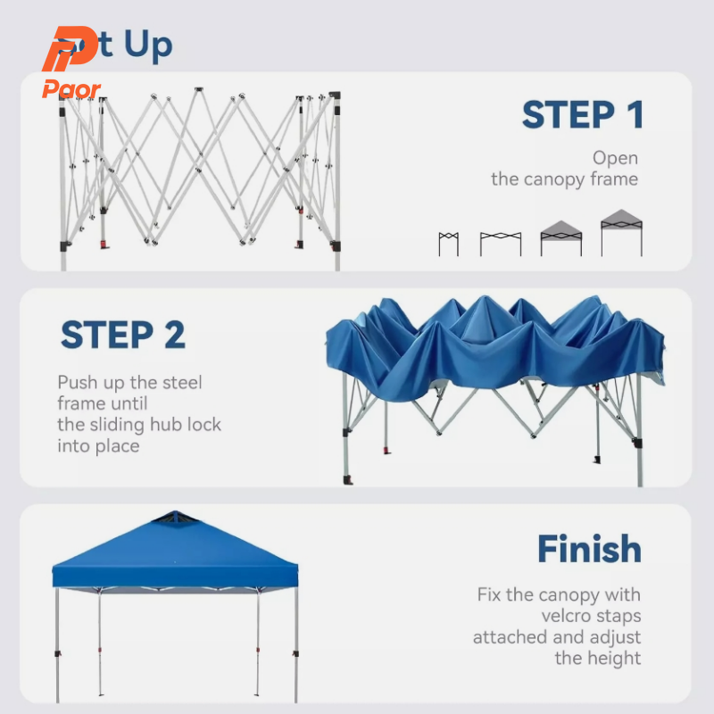 Carpa de aluminio personalizad - Commercial Printing Usa reseña y precio