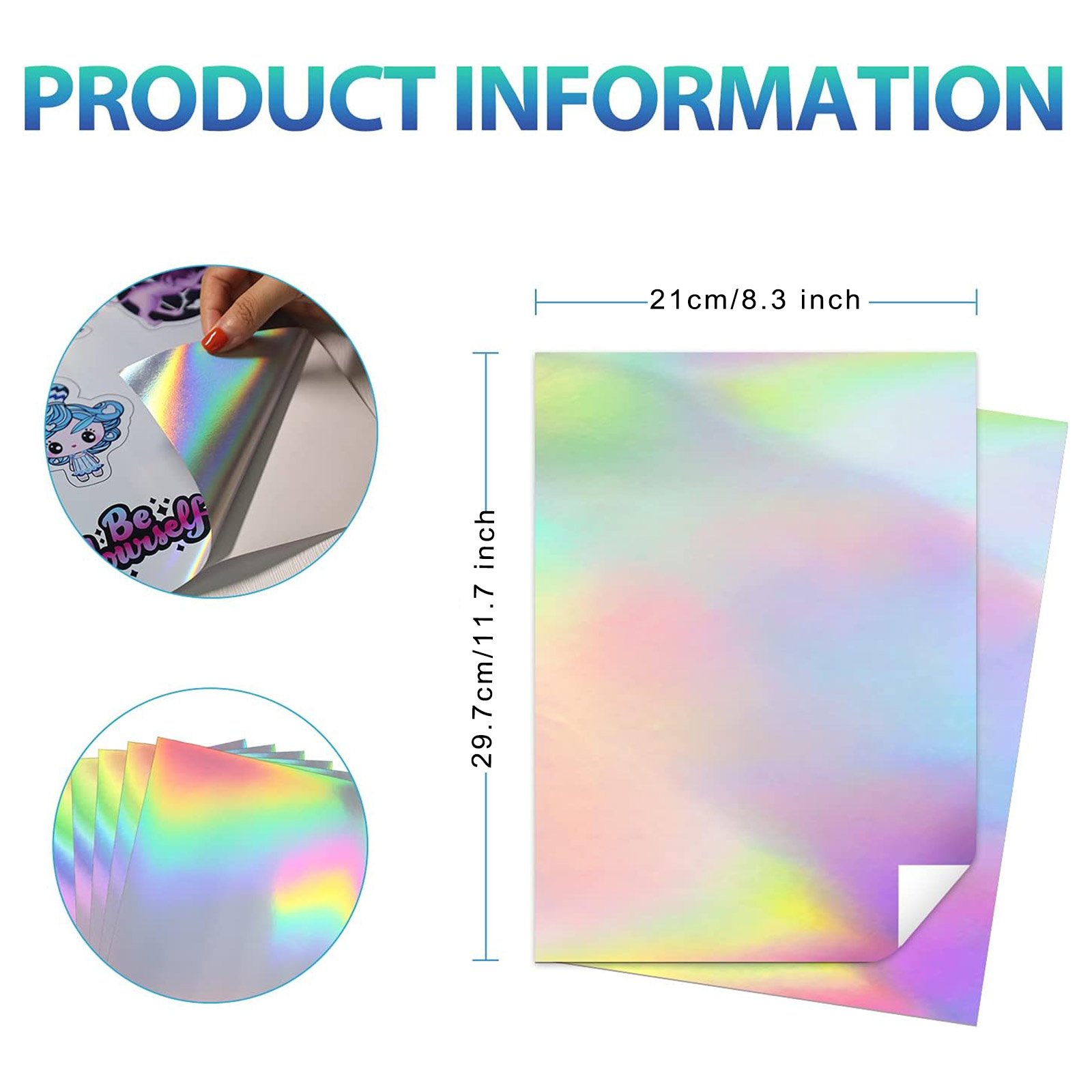10 hojas de papel adhesivo imp - Commercial Vinyl Printing reseña y precio