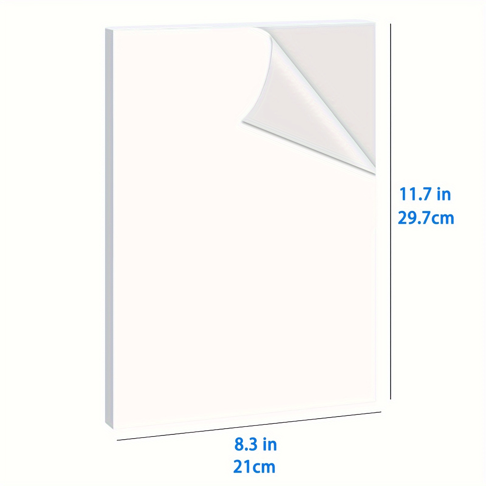 50 hojas de papel adhesivo de  - Commercial Vinyl Printing reseña y precio