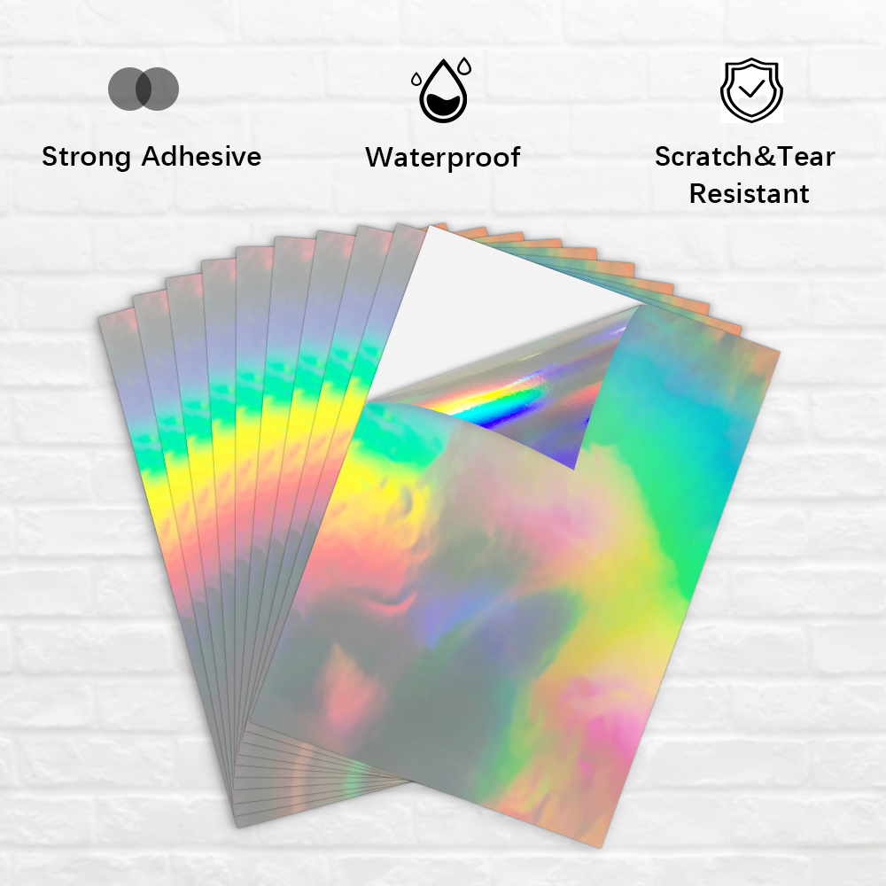 10 hojas de papel adhesivo de  - Commercial Vinyl Printing reseña y precio