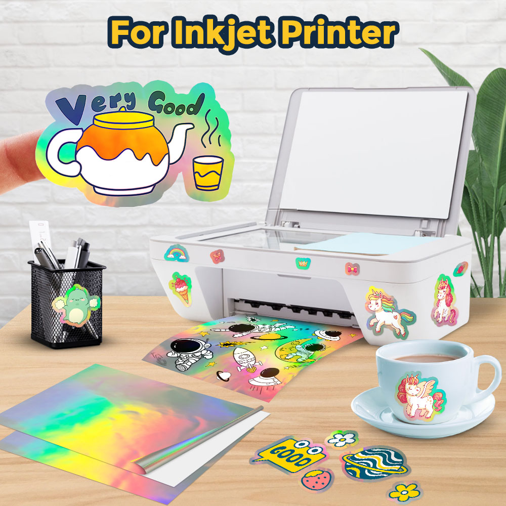 10 hojas de papel adhesivo de  - Commercial Vinyl Printing reseña y precio