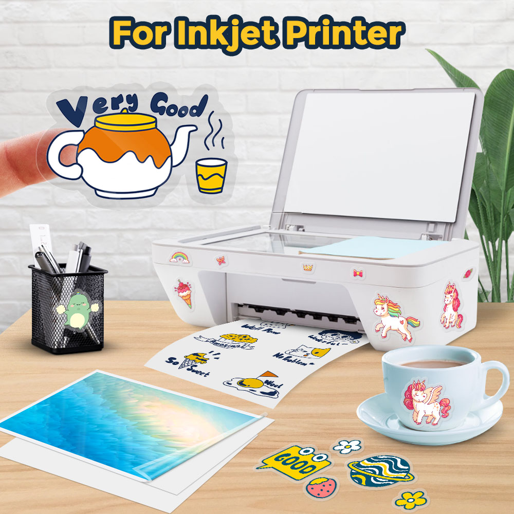 30 hojas de papel adhesivo de  - Commercial Vinyl Printing reseña y precio