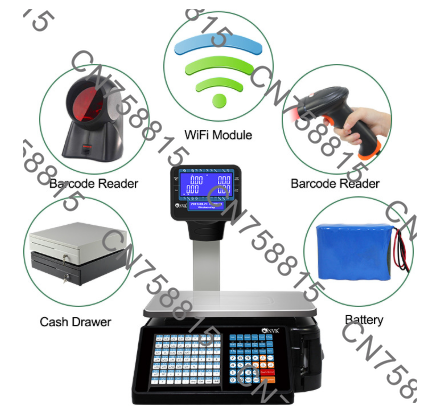 Báscula electrónica comercial  - Commercial Printing Options reseña y precio