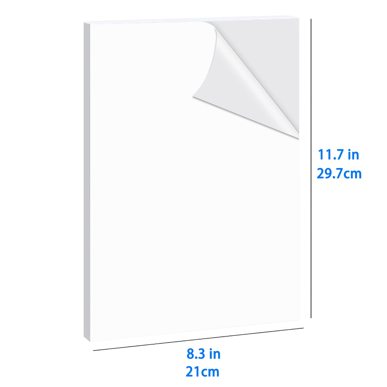 40 hojas de papel adhesivo de  - Commercial Vinyl Printing reseña y precio